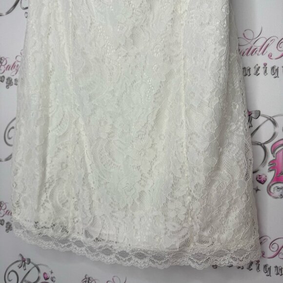 Sugar thrillz dolls kill milk maid dress lace white ribbon π bow rose bud - Picture 5 of 10